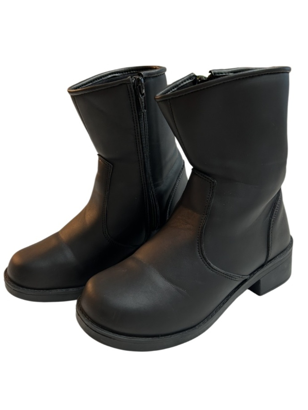 Milwaukee Performance Women's Super Clean Black Motorcycle Riding Boots Sz 7.5